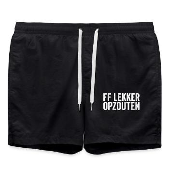 FF Nice Salting – Straight to the Point - Swim Trunks - black - Front - AI Model Male 185 light (185cm)
