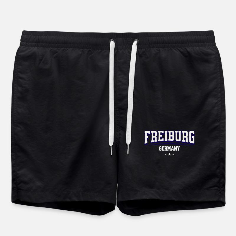 Freiburg Germany College Design - Swim Trunks - black