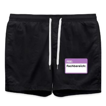 Département de Schild Lila - Short de bain - noir - Devant - AI Model Male 185 light (185cm)