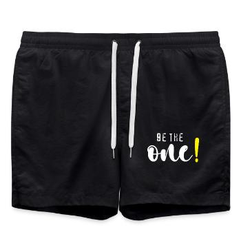 Be the one! - Badeshorts - Schwarz - Vorne - AI Model Male 185 light (185cm)