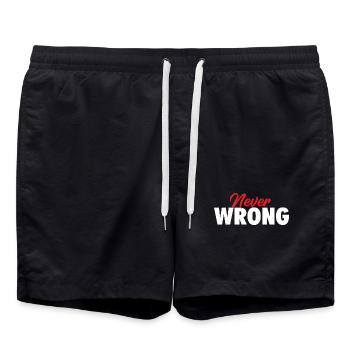 Jamais se tromper Faire des couples en couple drôle pour la Saint-Valentin - Short de bain - noir - Devant - AI Model Male 185 light (185cm)