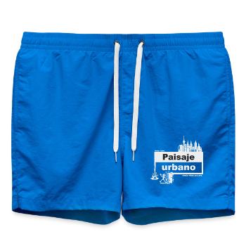 Paysage urbain - espagnol - prêt quand vous voulez - Short de bain - cobalt blue - Devant