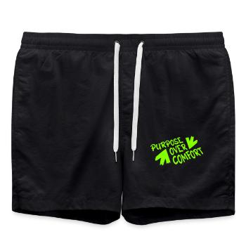 But Avant Confort Motivation Mentalité Croissance - Short de bain - noir - Devant - AI Model Male 185 light (185cm)