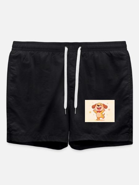 Es ist ein lustiger Hund - Badeshorts - Schwarz