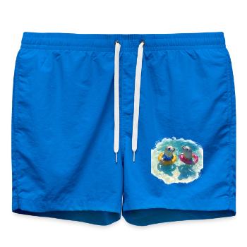 Joints Happy avec pneus de piscine - Short de bain - cobalt blue - Devant