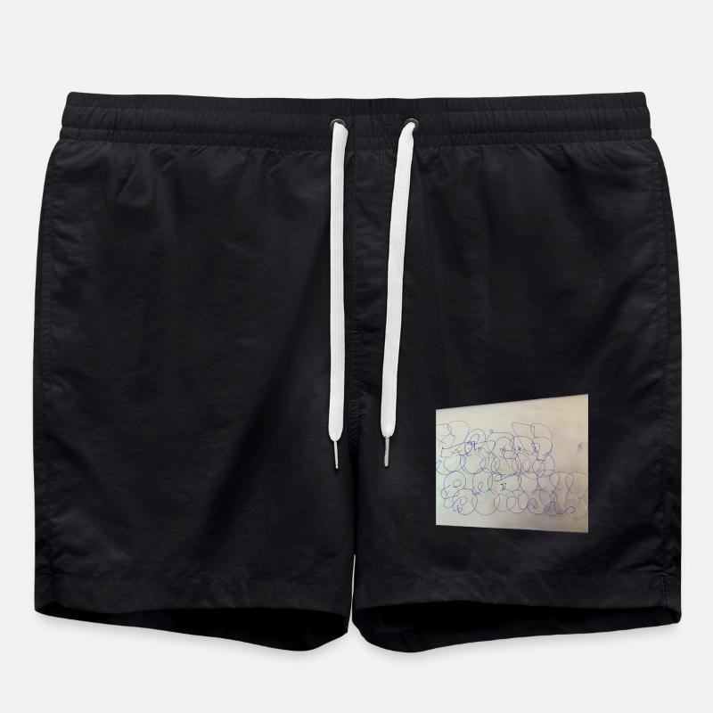 Distorted Berlin Souvenir - Swim Trunks - black