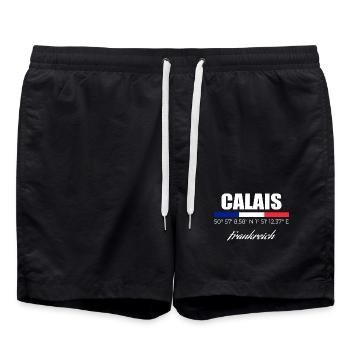 Calais - Short de bain - noir - Devant - AI Model Male 185 light (185cm)