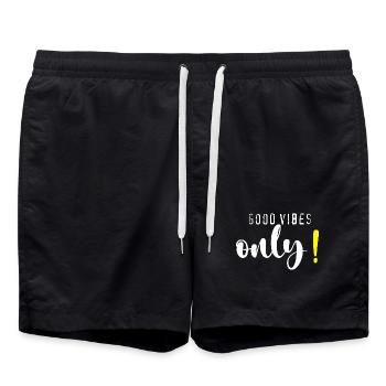 Good.vibes.only - Badeshorts - Schwarz - Vorne - AI Model Male 185 light (185cm)