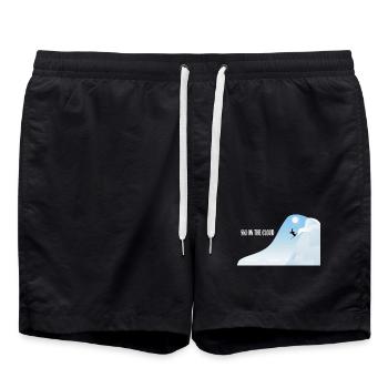Ski dans les nuages - Short de bain - noir - Devant - AI Model Male 185 light (185cm)