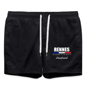 Rennes - Badeshorts - Schwarz - Vorne - AI Model Male 185 light (185cm)