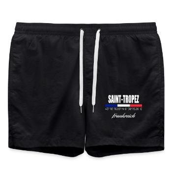 Saint-Tropez - Short de bain - noir - Devant - AI Model Male 185 light (185cm)