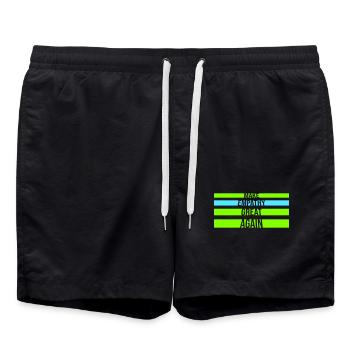 Rendre l’empathie grande à nouveau Déclaration politique Espoir - Short de bain - noir - Devant - AI Model Male 185 light (185cm)
