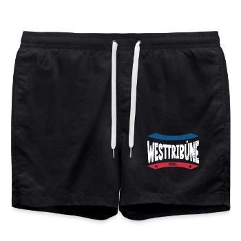Sweat à capuche, t-shirt et sac pour la tribune ouest du stade de Kiel - Short de bain - noir - Devant - AI Model Male 185 light (185cm)