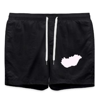 Ungarn Land - Badeshorts - Schwarz - Vorne - AI Model Male 185 light (185cm)