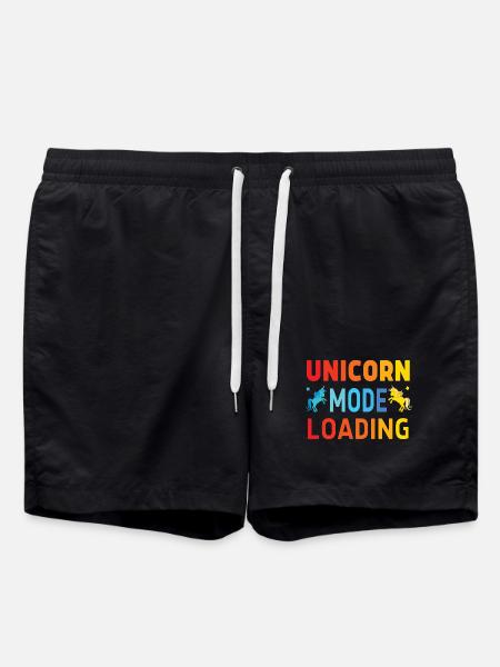 Unicorn mode loading - Badeshorts - Schwarz