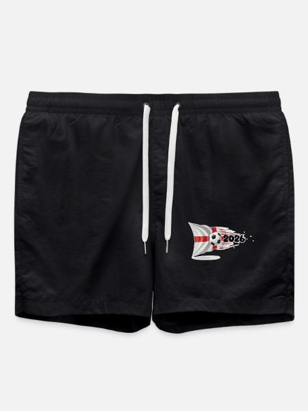 England St. George's flag Soccer Burst 2026 - Swim Trunks - black