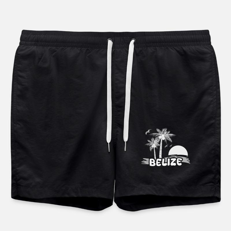 Belize Beach - Swim Trunks - black
