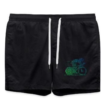 Roadbike Vibes für Rennrad - Badeshorts - Schwarz - Vorne - AI Model Male 185 light (185cm)