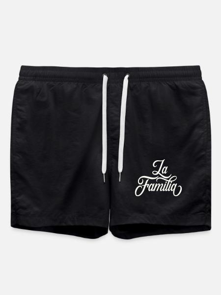 La Family Lettering - Swim Trunks - black