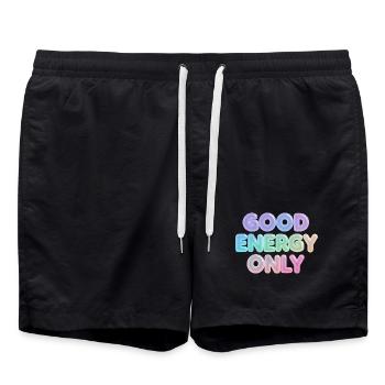 Seulement de l’énergie positive - Short de bain - noir - Devant - AI Model Male 185 light (185cm)