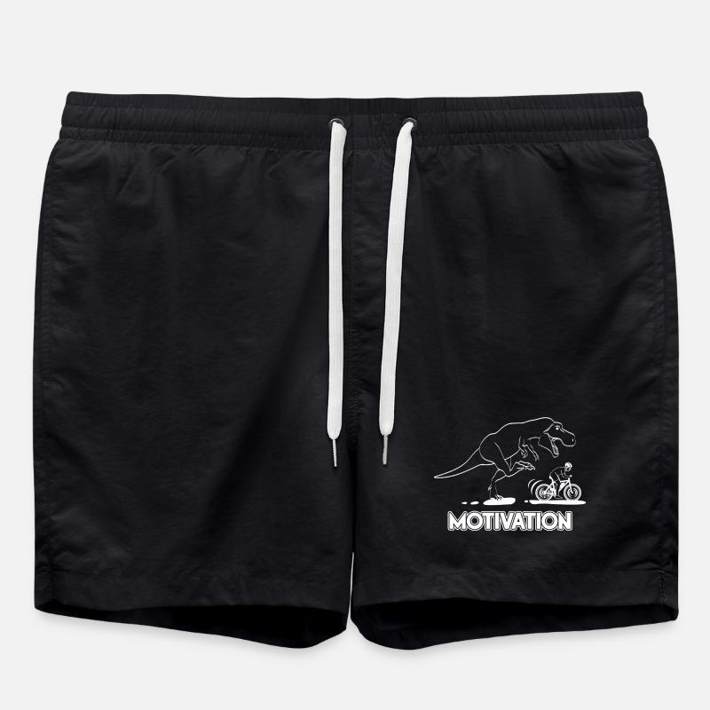T-Rex Motivator & Cyclist - Swim Trunks - black