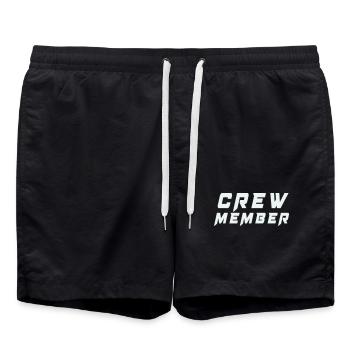 Badge du membre de l’équipe - Short de bain - noir - Devant - AI Model Male 185 light (185cm)