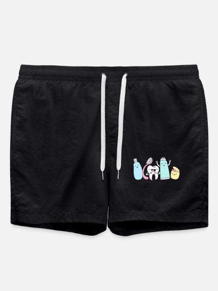 Receptionist Dentist - Swim Trunks - black