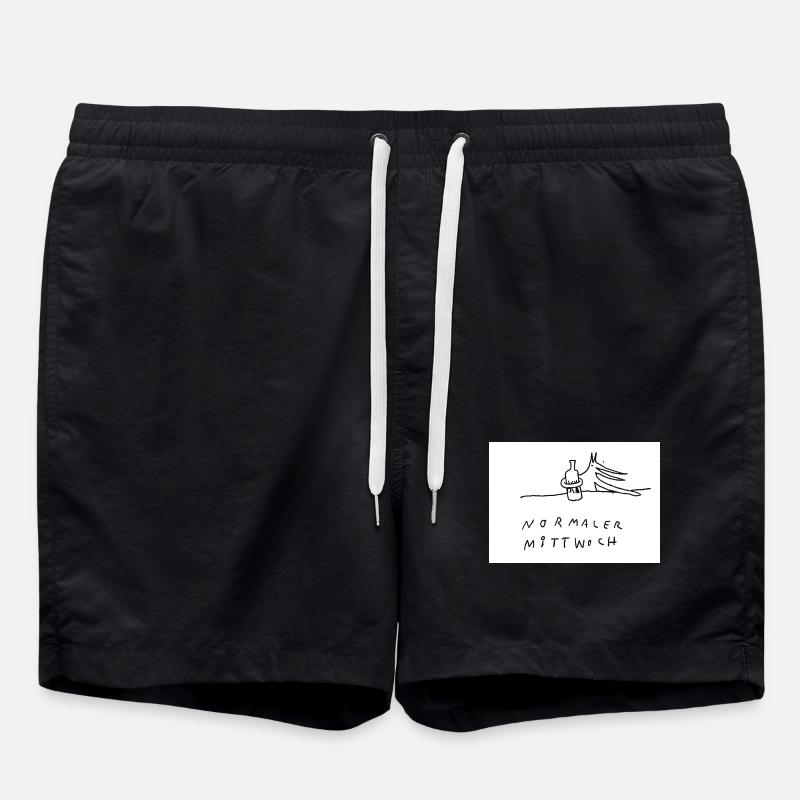 normaler_Mittwoch - Swim Trunks - black