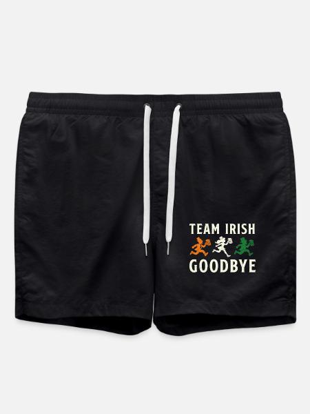 Team Irish Abschied St. Patrick's Day - Badeshorts - Schwarz