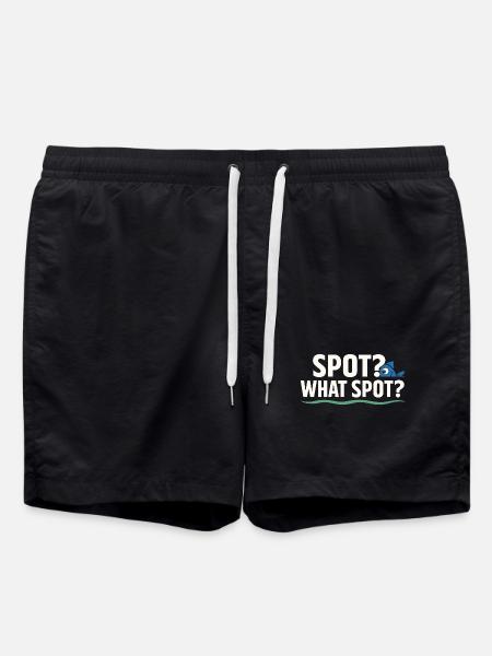 Secret fishing spot – don't ask - Swim Trunks - black