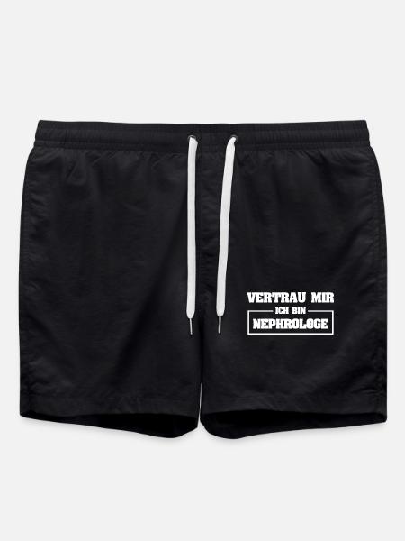 Nephrologist as Funny - Swim Trunks - black