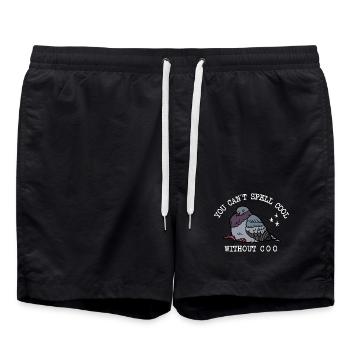 Taube Can’t Spell Cool - Badeshorts - Schwarz - Vorne - AI Model Male 185 light (185cm)
