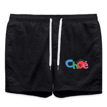 choe creative texte - Short de bain - noir - Devant - AI Model Male 185 light (185cm)