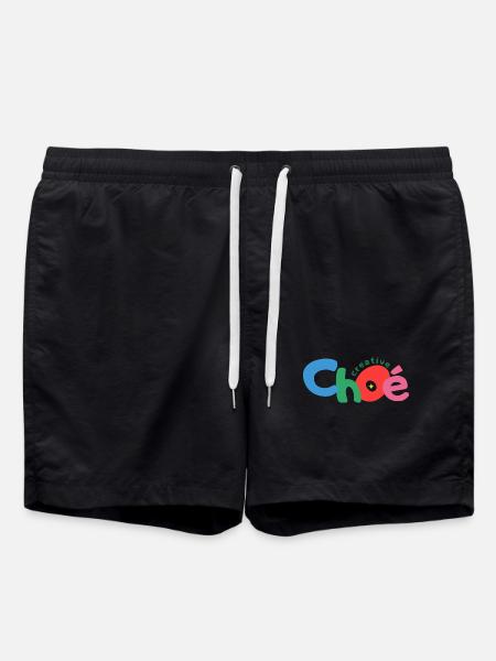 Choe Creative Text - Swim Trunks - black