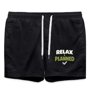 Planificateur d’urgence pour la Provision Familiale - Short de bain - noir - Devant - AI Model Male 185 light (185cm)