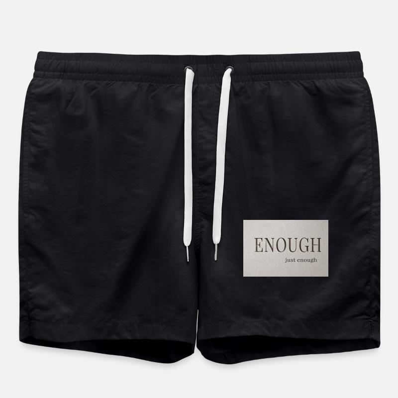 Enough – just enough - Swim Trunks - black