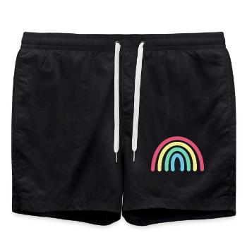 Rainbow - Swim Trunks - black - Front - AI Model Male 185 light (185cm)