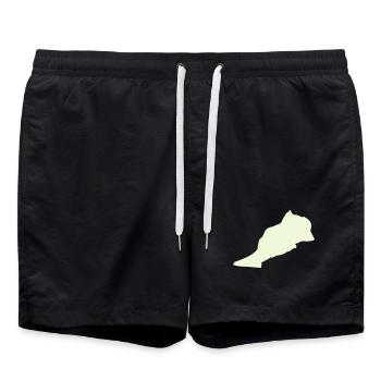 Marokko Maroc - Short de bain - noir - Devant - AI Model Male 185 light (185cm)