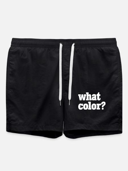 what color? weiß 2 - Badeshorts - Schwarz