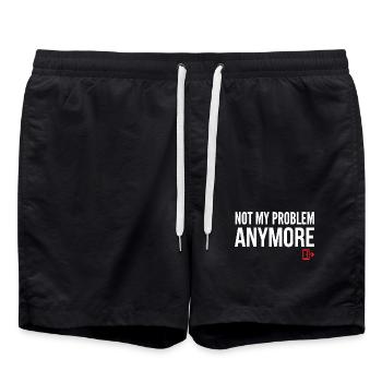 Ce n’est plus mon problème - Short de bain - noir - Devant - AI Model Male 185 light (185cm)