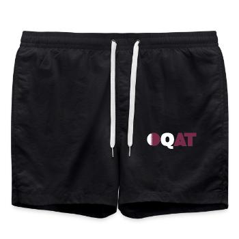 Qatar - Short de bain - noir - Devant - AI Model Male 185 light (185cm)