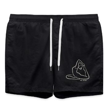 SOUL CONTOUR - Naginyasana - Swim Trunks - black - Front - AI Model Male 185 light (185cm)