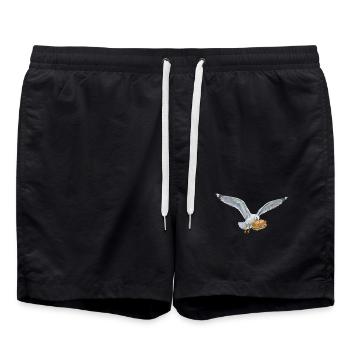 Boulderer Colorsplash Boulder Bouldern - Badeshorts - Schwarz - Vorne - AI Model Male 185 light (185cm)