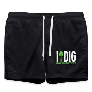 Gartenbau Graben Pflanzenliebhaber Garten Gärtner - Badeshorts - Schwarz - Vorne - AI Model Male 185 light (185cm)