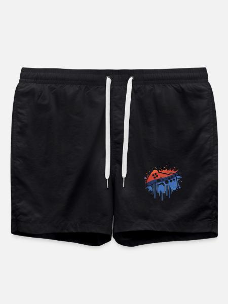 Gaming Retro - Swim Trunks - black