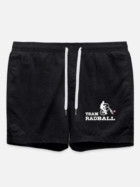 Team Radball, Radballer, Hallenradsport - Badeshorts - Schwarz
