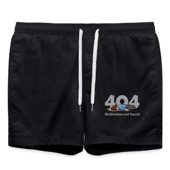 Motivation non trouvée – Erreur 404 - Short de bain - noir - Devant - AI Model Male 185 light (185cm)