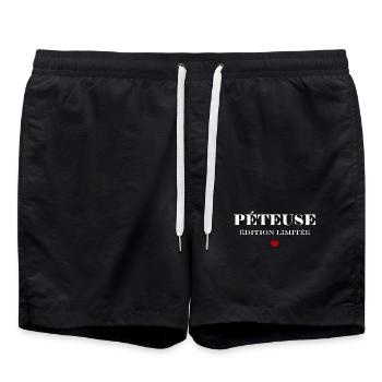 péteuse - Short de bain - noir - Devant - AI Model Male 185 light (185cm)