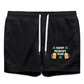 Équipe Saint-Patrick Festif - Short de bain - noir - Devant - AI Model Male 185 light (185cm)