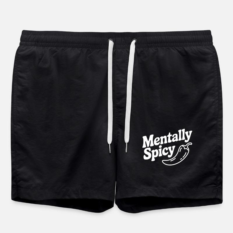 Mentalement épicé - Short de bain - noir